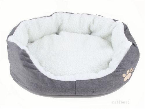 Cama nido perro gato confortable color verde o gris a elegir talla M