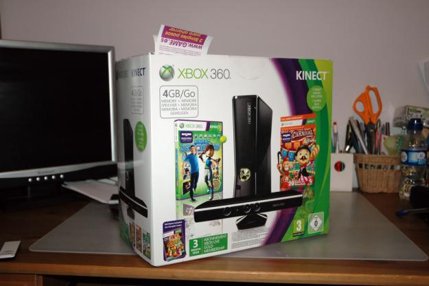 Vendo xbox 360 con kinect a estrenar