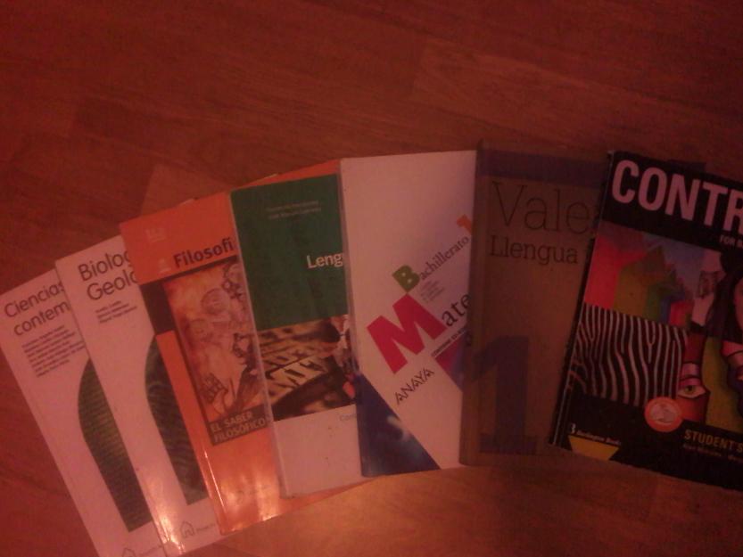 Vendo libros de 1º Bachillerato