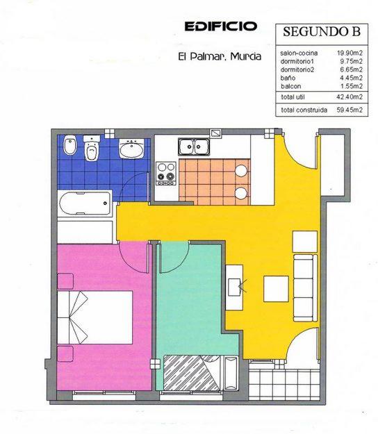 EL PALMAR, APARTAMENTO EN PROMOCION, CON GARAJEy TRASTERO 123.000€ SIN COMISION