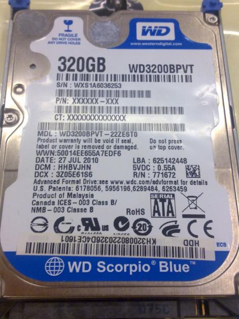 Vendo - hdd para portatil.