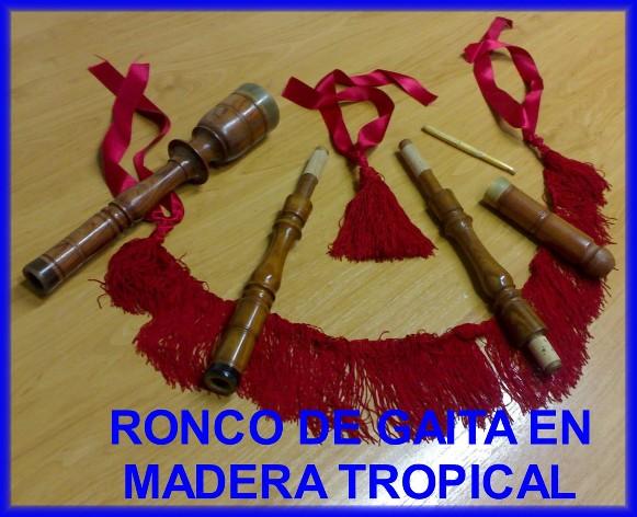 Vendo ronco de madera tropical en do para gaita