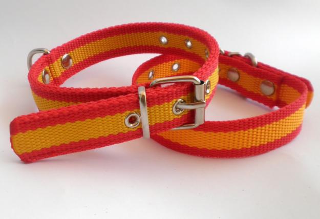 collar y correa de nylon para perros,bandera de España