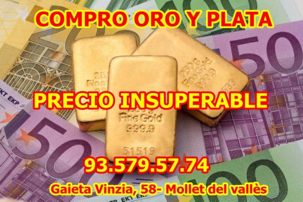 Compro oro y plata, máxima tasación