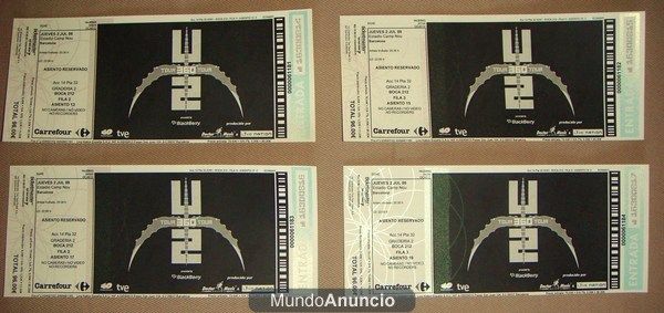 Entradas Concierto U2