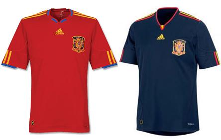 NUEVA CAMISETA MUNDIAL 2010 ESPAÑA SELECCIÓN ESPAÑOLA DE FUTBOL LA ROJA O LA AZUL