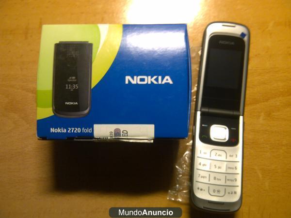 vendo nokia 2720 nuevo a estrenar, con todos los accesorios y platicos.