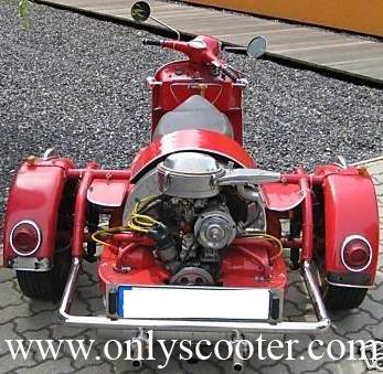 Vespa Hot Rod, mod. único en Europa! homologada! 1.400cc