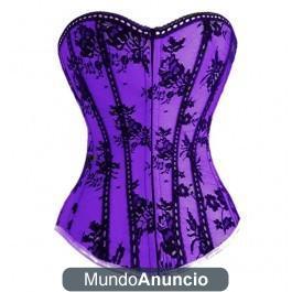 CORSET LILA CON FORRO TUL NEGRO