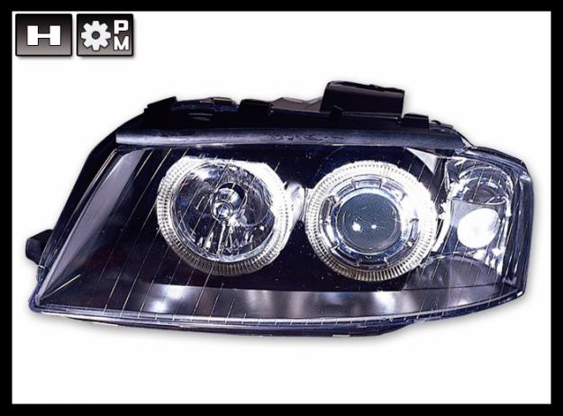 FAAU033  FAROS DEL. AUDI A3 03- BLACK (XENON ORIGINAL)