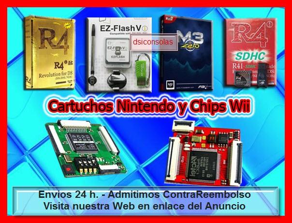 CARTUCHOS para NINTENDO DSI XL, DSI (M3I ZERO, R4I, EZFLASH,ACEKARD)