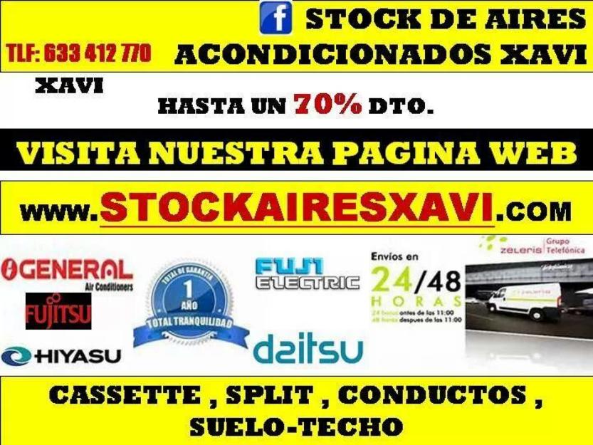 Stock de aires acondicionados xavi