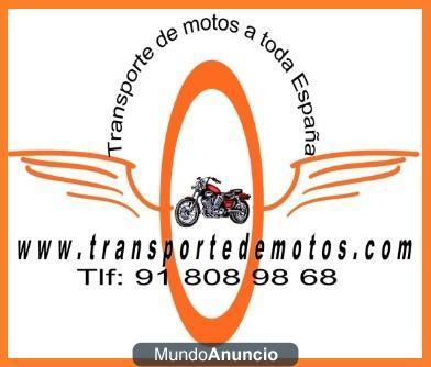 Transporte su moto con profesionales