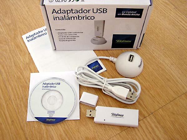 Adaptador USB Inalámbrico de Telefonica interconecta por radiofrecuencia