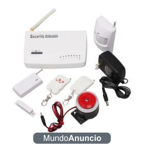 SISTEMA DE ALARMA GSM CON 2 DETECTORES Y SIRENA + MANDOS DE CONEXION/DESCONEXION,INCREIBLE OFERTA