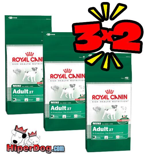 RoyalCanin Mini Adult 8kg 3X2 envio gratis