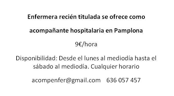 Acompañante hospital Pamplona