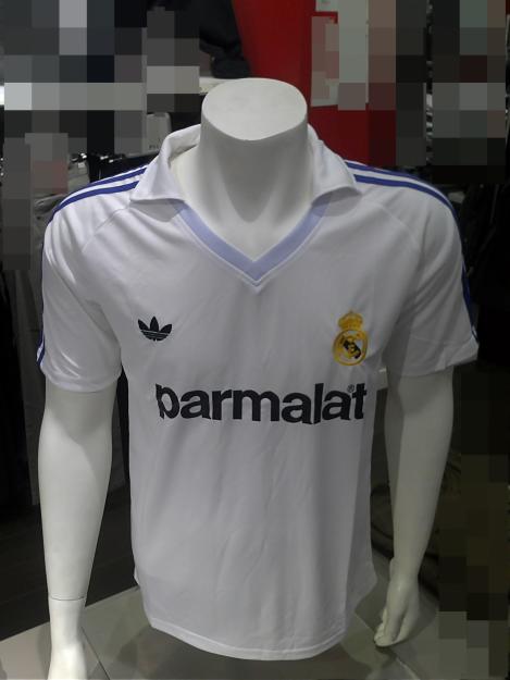 camiseta retro r. madrid 1985 classic shirt, e. limitada