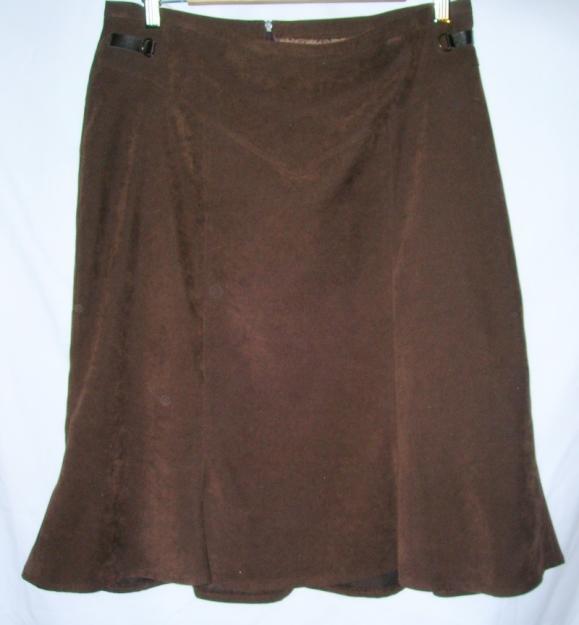 FALDA COLOR CHOCOLATE ANTELINA TLLA 46