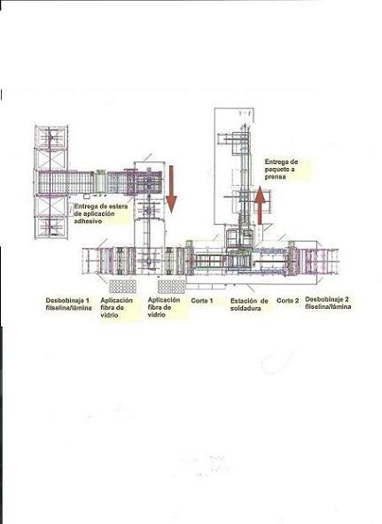 Linea completa de Corte y el ensamblaje de la construcción sándwich de la carcasa del tech