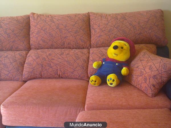 VENDO SOFA 4 PLAZAS CON CHAISELONG Y RESPALDO RECLINABLE