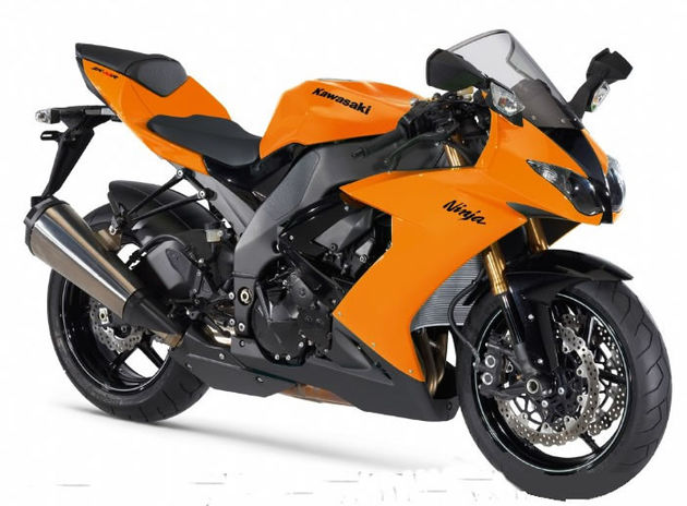 kawasaki zx10 08 naranja