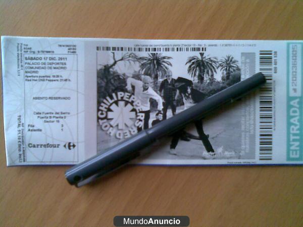 BOLI + ENTRADAS RED HOT CHILI PEPPERS MADRID