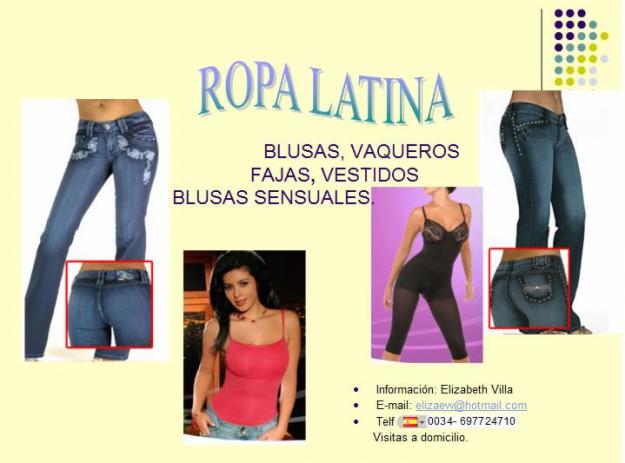 ROPA LATINA. ULTIMAS TENDENCIAS SENSUALES Y ATRACTIVOS