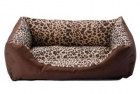 Cama para perro estampado leopardo dos tamaños - mejor precio | unprecio.es