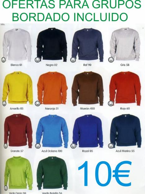 Sudaderas Roly 10€ Con Logo Bordado Incluido