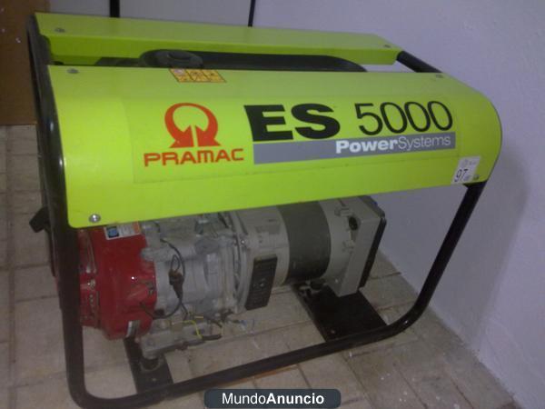 VENDO GENERADOR ELECTRICO PRAMAC ES 5000