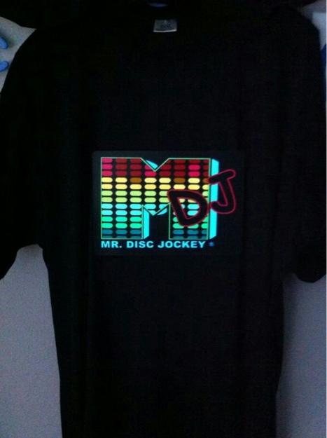 Camisetas de leds con sensor de sonido