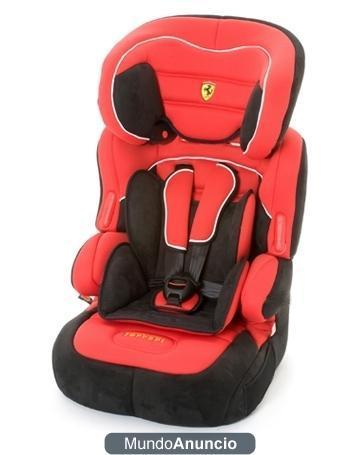 Silla de coche producto oficial Ferrari 9-36kg con ALARMA