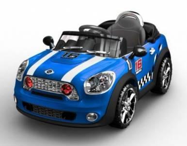 Coche a bateria mini style 6v c/r azul-gran ocasion