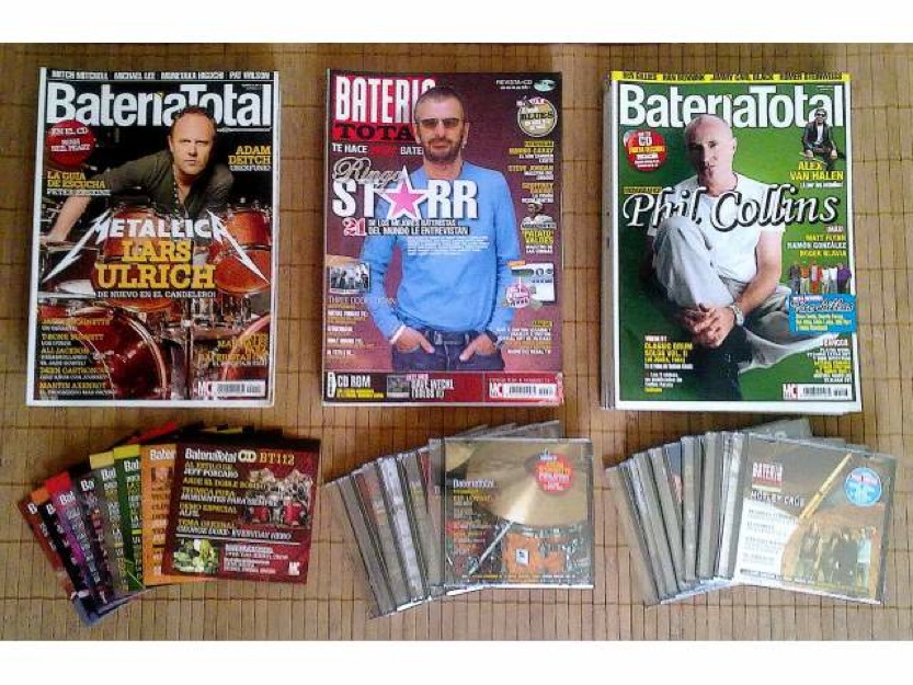 50% gran lote de 26 revistas + cds bateria total