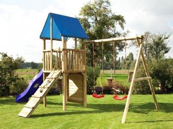 Parque Infantil de Exterior en madera tratada. Huelva