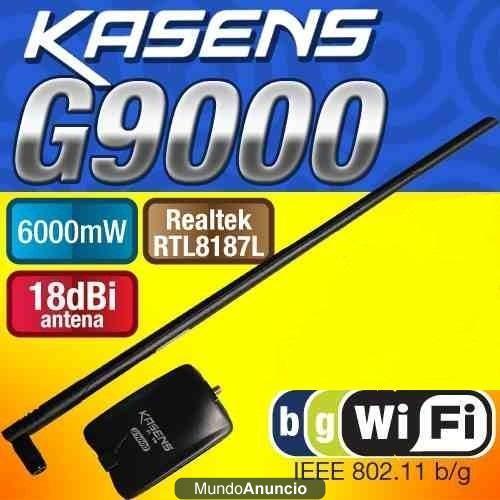 Antena Wifi muy Potente Kasens 6000mW 18Dbi