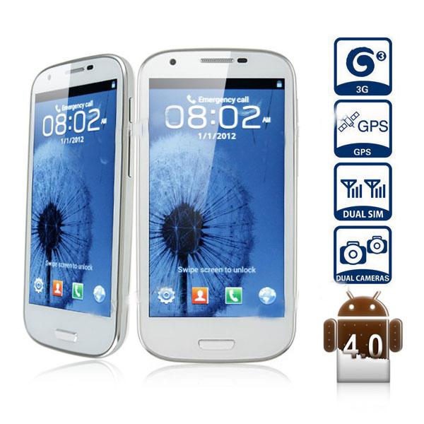 S3 réplica - modelo feiteng gt-i9300 cam 8mp mtk6577 3g gps wifi