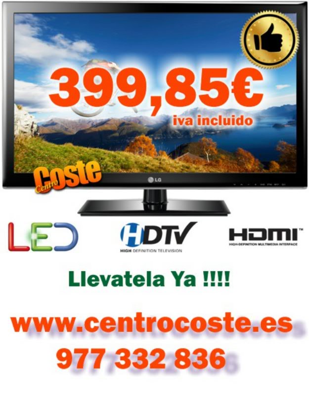 Nuevo tv led lg 42″ full hd en centrocoste.es