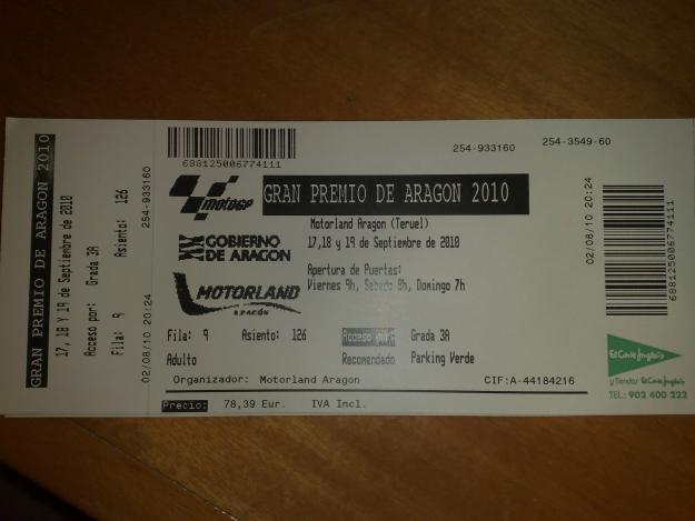 ENTRADA GP ARAGON MOTOGP