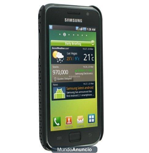 Samsung - Carcasa metálica para Galaxy S, color negro