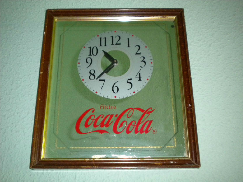 Cuadro espejo reloj Coca Cola