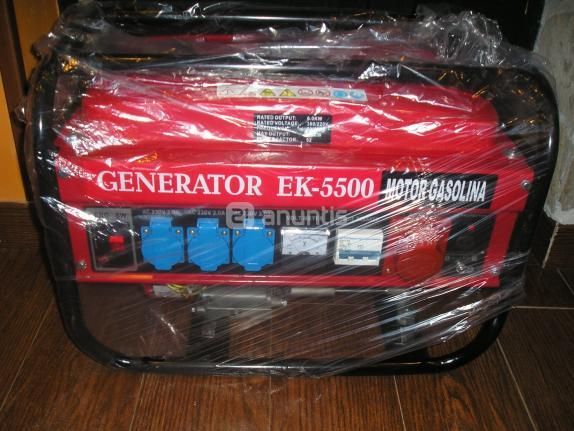 GENERADOR 5500 W REALES MOTOR OHV NUEVO,TRIFASICO Y MONOFASICO,SILENCIOSO,MINIMO CONSUMO