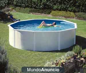 piscina redonda de chapa 4.60 m. diam. x 1.20 m. alto