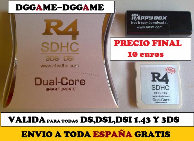 R4iSDHC NEW- NDS, DSL, DSi, DSiXL,3DS-ENVIO GRATIS (10€ - PRECIO FINAL)