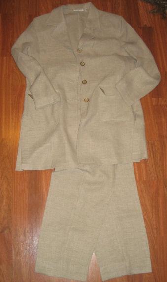 Traje chaqueta verano color beige