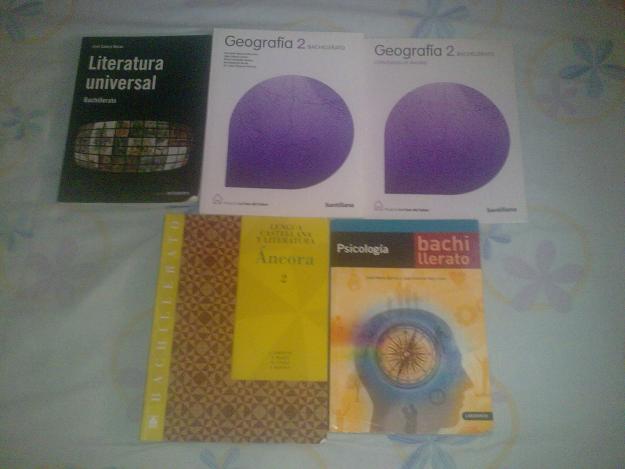 Vendo libros de texto de 2º de Bachillerato