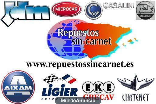 OFERTA EN REPUESTOS PARA COCHES SIN CARNET