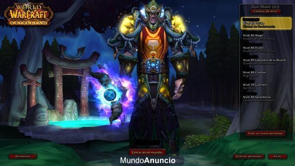 Vendo cuenta de wow