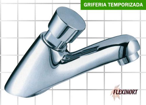 Flexinort - Grifería Lavabo temporizada D004 Cromo